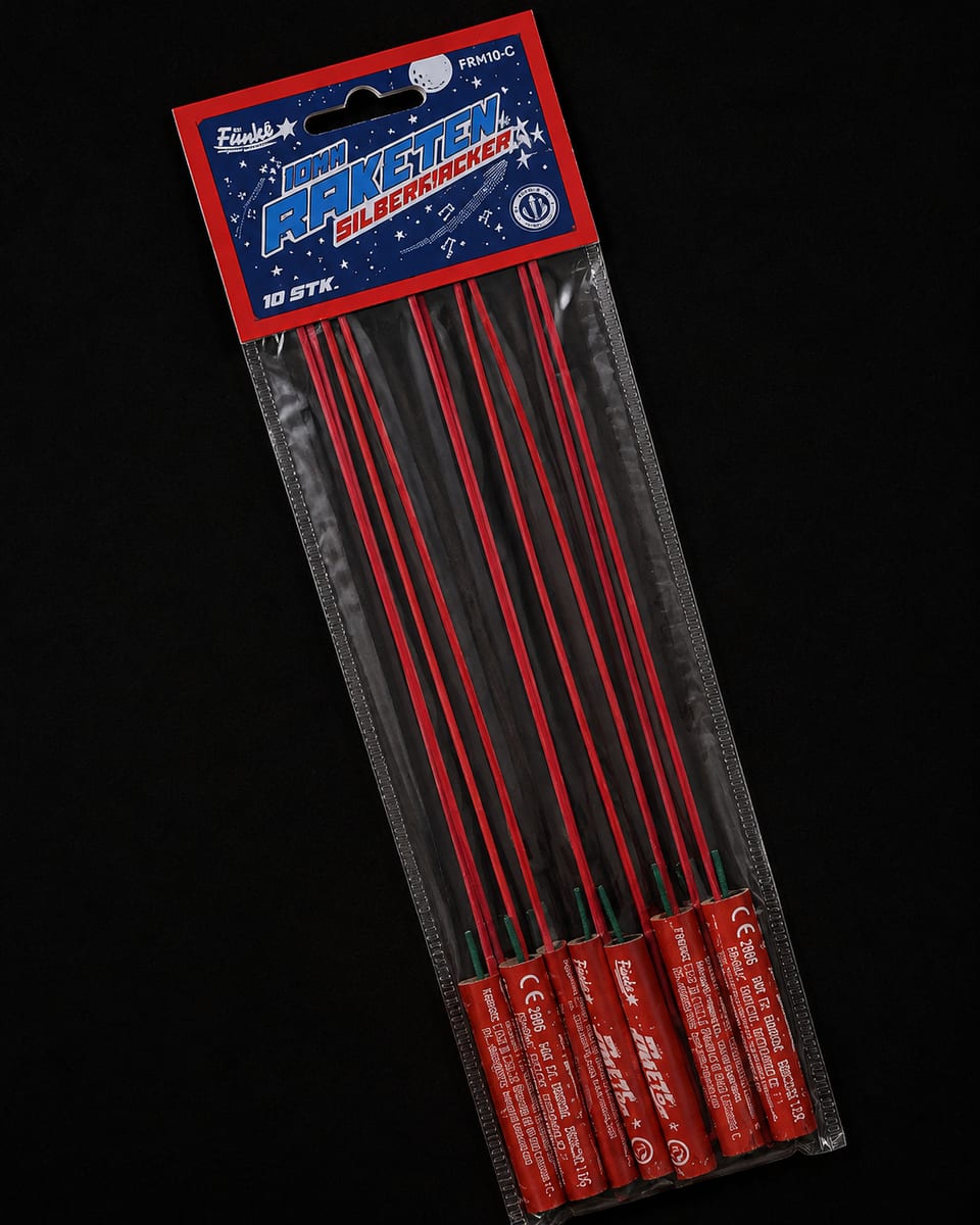3-Stufen Mini-Raketen Silbercracker